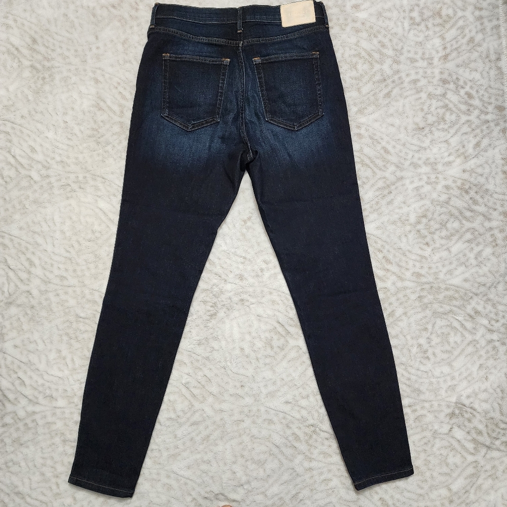 Everlane The High-Rise Skinny Jean Women's Size 29R Deep Indigo - Picture 5 of 15